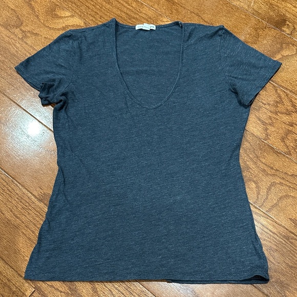 James Perse Dark Gray Short Sleeve Tee - Picture 1 of 6